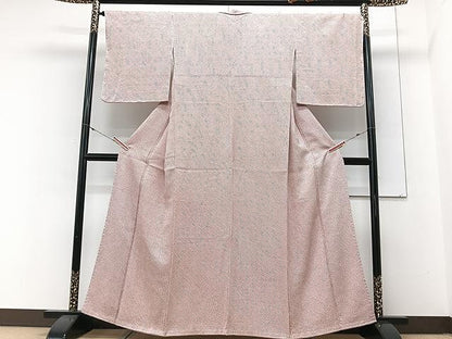平和屋着物■大変加工の良い総絞り小紋　正絹　逸品　未使用　CABM2383xe