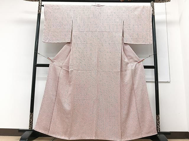 平和屋着物■大変加工の良い総絞り小紋　正絹　逸品　未使用　CABM2383xe