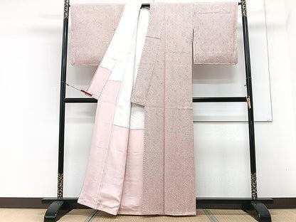 平和屋着物■大変加工の良い総絞り小紋　正絹　逸品　未使用　CABM2383xe