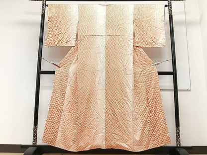 平和屋着物■上質な小紋　総絞り　間道　暈し染め　正絹　逸品　CABM2385xe