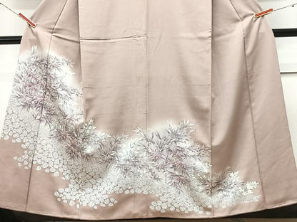 平和屋着物■豪華色留袖　刺繍　笹竹文　暈し染め　銀彩　正絹　逸品　CABM2391xe
