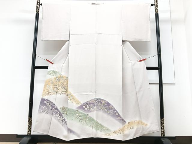 平和屋着物■豪華色留袖　駒刺繍　遠山浜松文　暈し染め　金彩　正絹　逸品　CABM2398xe