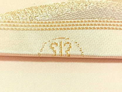 平和屋着物●西陣　川島織物　六通柄　本袋帯　笹竹文　金銀糸　正絹　逸品　CABM2866vp