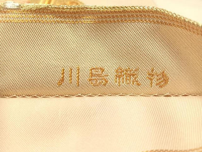 平和屋着物●西陣　川島織物　六通柄　本袋帯　唐織　雲取り吉祥花文　金銀糸　正絹　逸品　CABM2867vp