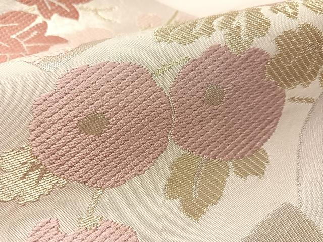 平和屋着物●西陣　川島織物　六通柄　本袋帯　地紙花文　金銀糸　正絹　逸品　CABM2873vp