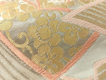 平和屋着物●西陣　川島織物　六通柄　本袋帯　熨斗吉祥花文　金銀糸　正絹　逸品　CABM2886vp
