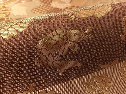 平和屋着物●西陣　川島織物　六通柄　本袋帯　名物裂　金糸　正絹　逸品　CABM2888vp