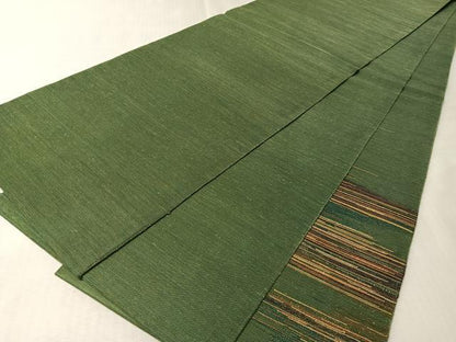 平和屋着物●太鼓柄袋帯　紬地　霞文　金糸　正絹　逸品　CABM2943vp