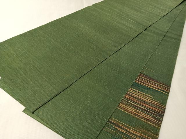 平和屋着物●太鼓柄袋帯　紬地　霞文　金糸　正絹　逸品　CABM2943vp