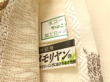 平和屋着物▽両面　六通柄袋帯　スリーシーズン　春夏秋　横段吉祥花文　正絹　逸品　未使用　CABM2962vp