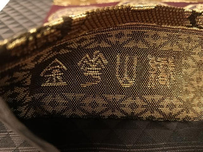 平和屋着物●両面　全通柄袋帯　作家物　金華山織　百重　モール　さが美扱い　正絹　逸品　CABM2979vp