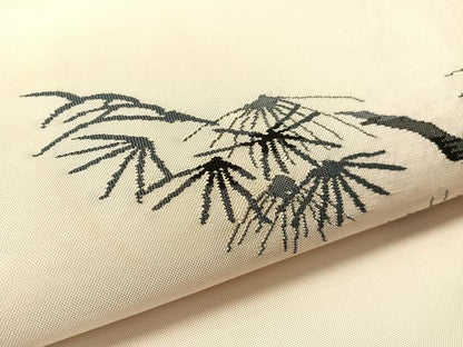 平和屋着物●太鼓柄袋帯　松　正絹　逸品　CABM2994vp
