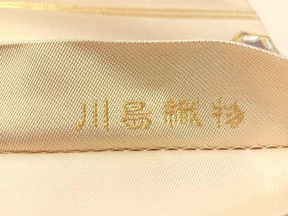 平和屋着物●西陣　川島織物　六通柄　本袋帯　唐織　熨斗吉祥花文　金銀糸　正絹　逸品　CABM3003vp