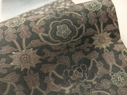 平和屋着物●六通柄袋帯　紬地　切嵌花間道　金銀彩　正絹　逸品　CABM3006vp