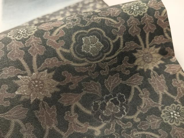 平和屋着物●六通柄袋帯　紬地　切嵌花間道　金銀彩　正絹　逸品　CABM3006vp