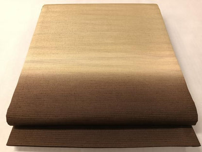 平和屋着物●太鼓柄袋帯　紬地　霞文　正絹　逸品　CABM3007vp