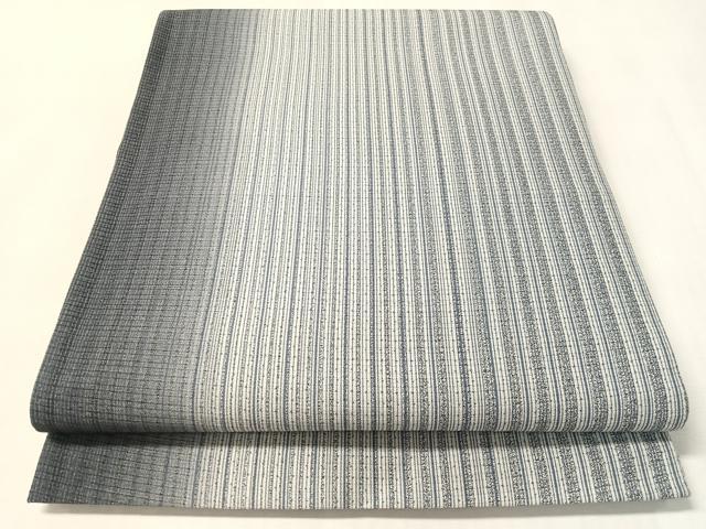 平和屋着物●両面　全通柄袋帯　縞　正絹　逸品　CABM3009vp