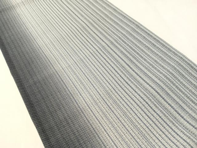 平和屋着物●両面　全通柄袋帯　縞　正絹　逸品　CABM3009vp