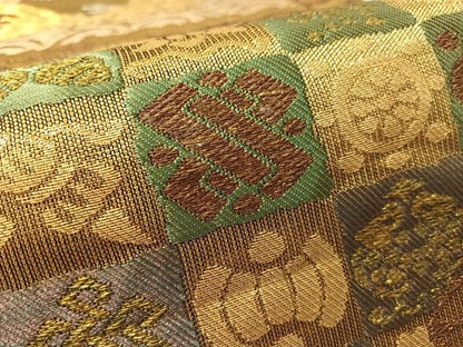 平和屋着物●銀座きしや　六通柄袋帯　荒磯　金銀糸　正絹　逸品　CABM3010vp