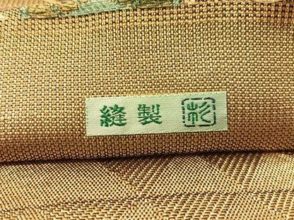 平和屋着物●銀座きしや　六通柄袋帯　荒磯　金銀糸　正絹　逸品　CABM3010vp