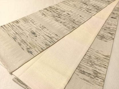 平和屋着物▽袋帯　スリーシーズン　春夏秋　六通柄　霞文　金銀彩　正絹　逸品　CABM3015vp