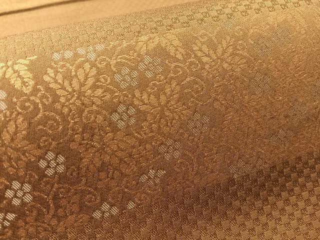 平和屋着物●西新　川島織物　全通柄　本袋帯　横段花文　金糸　正絹　逸品　CABM3016vp