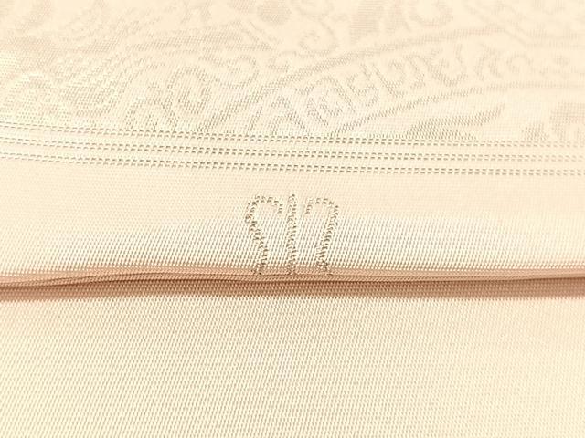 平和屋着物●西陣　川島織物　六通柄　本袋帯　双鳥丸文　銀糸　正絹　逸品　CABM3017vp