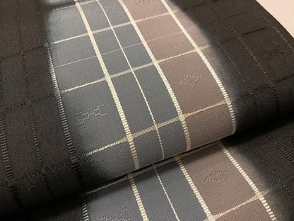 平和屋着物●両面　全通柄袋帯　吉野間道　正絹　逸品　未使用　CABM3020vp