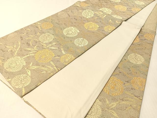 平和屋着物●六通柄袋帯　作家物　綺羅々　㐂鳳泉　金糸　正絹　逸品　CABM3024vp