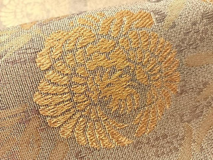平和屋着物●六通柄袋帯　作家物　綺羅々　㐂鳳泉　金糸　正絹　逸品　CABM3024vp
