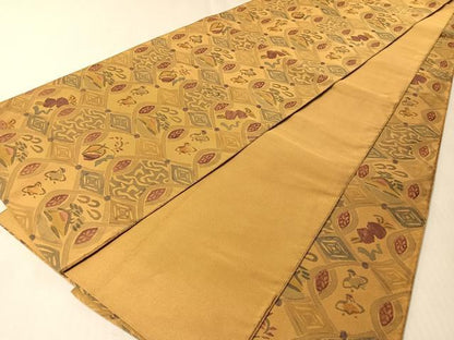 平和屋着物●全通柄袋帯　千鳥吉祥文　正絹　逸品　CABM3042vp