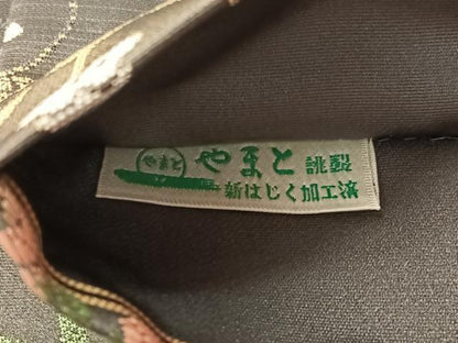 平和屋着物●西陣　織華佐竹謹製　両面　六通柄袋帯　唐織　舞桜　証紙付き　やまと誂製　正絹　逸品　CABM3044vp