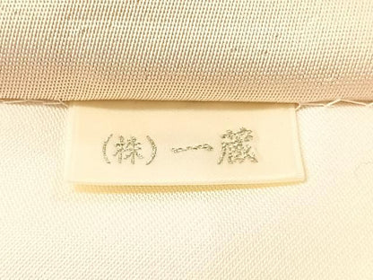 平和屋着物●一蔵コレクション　六通柄袋帯　唐織　流水雪輪花文　金糸　正絹　逸品　CABM3045vp