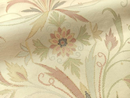 平和屋着物●六通柄　本袋帯　花唐草文　金糸　正絹　逸品　CABM3046vp