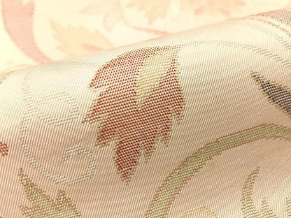 平和屋着物●六通柄　本袋帯　花唐草文　金糸　正絹　逸品　CABM3046vp