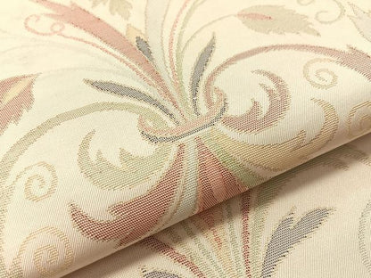 平和屋着物●六通柄　本袋帯　花唐草文　金糸　正絹　逸品　CABM3046vp