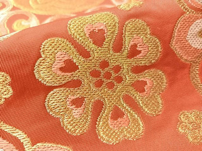 平和屋着物●西陣　川島織物　六通柄　本袋帯　正倉院花文　金銀糸　正絹　逸品　CABM3055vp