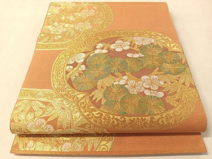 平和屋着物●西陣　川島織物　本金　六通柄　本袋帯　本極錦　正絹　逸品　CABM3062vp