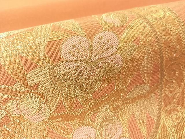 平和屋着物●西陣　川島織物　本金　六通柄　本袋帯　本極錦　正絹　逸品　CABM3062vp