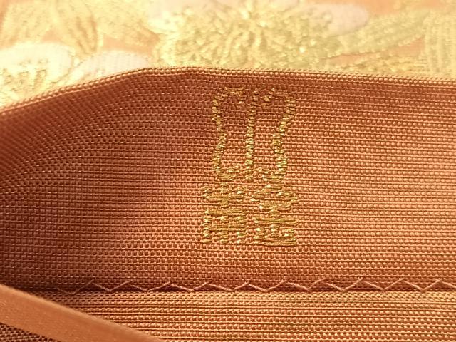 平和屋着物●西陣　川島織物　本金　六通柄　本袋帯　本極錦　正絹　逸品　CABM3062vp