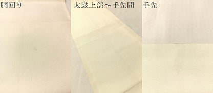 平和屋着物●太鼓柄袋帯　すくい織　切嵌人物文　金糸　正絹　逸品　CABM3075vp