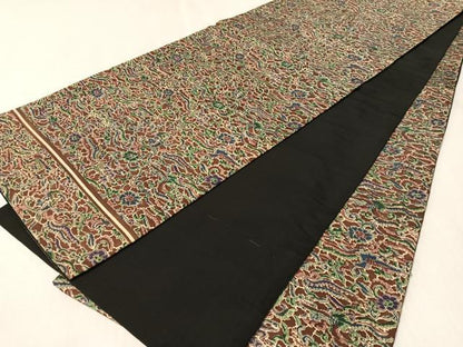 平和屋着物●アンティーク　大正ロマン　両面　全通柄京袋　鳳凰花文　正絹　逸品　CABM3076vp