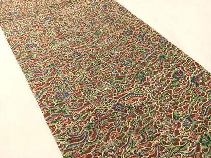 平和屋着物●アンティーク　大正ロマン　両面　全通柄京袋　鳳凰花文　正絹　逸品　CABM3076vp