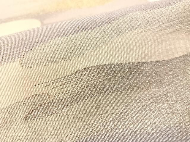 平和屋着物●西陣　小川英作　爪掻き本綴れ　八寸名古屋帯　瑞宝　金銀糸　共箱付き　正絹　逸品　CABM3121vp