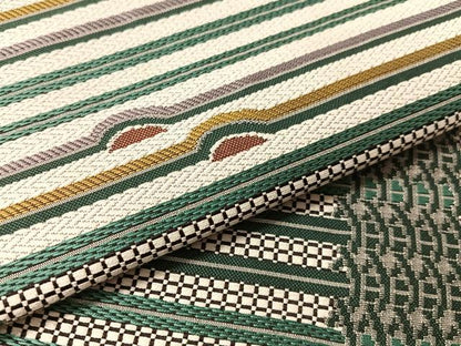 平和屋着物●本場筑前博多織　八寸名古屋帯　幾何学文様　正絹　逸品　CABM3199vp