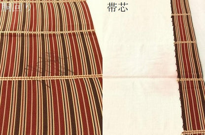 平和屋着物●全通柄　九寸開き名古屋帯　間道　正絹　逸品　CABM3200vp