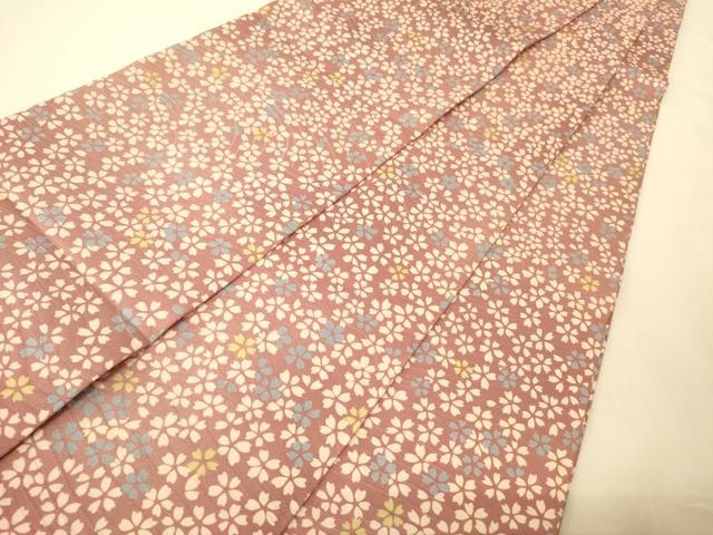 平和屋着物●半幅帯　舞桜文　未使用　CABM3228ak