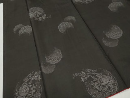 平和屋着物●本場大島紬　地空き　吉祥草花文　やまと誂製　正絹　逸品　CABM3658yc
