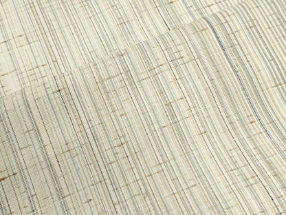 平和屋着物●上質な紬　古代糸織　縞　反端付き　正絹　逸品　CABM3696yc