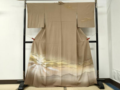 平和屋着物●訪問着　作家物　霞文　暈し染め　正絹　逸品　CABM3706yc